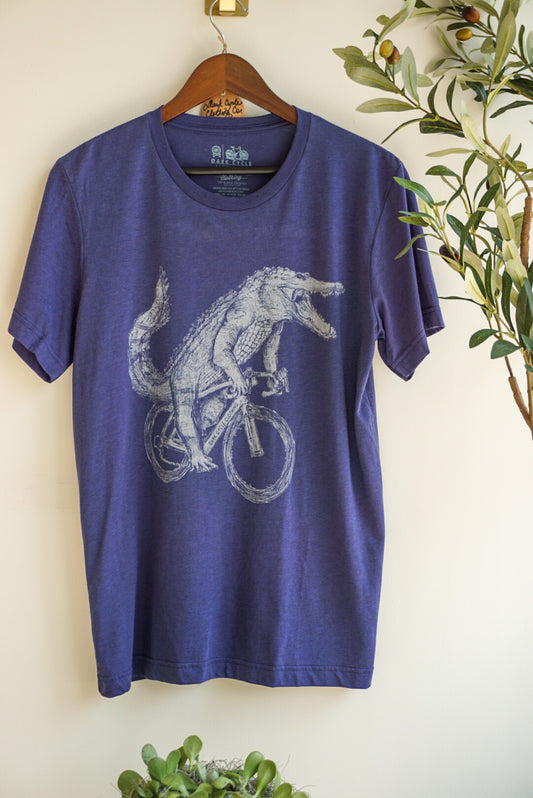 Unisex Gator on A Bicycle Tee
