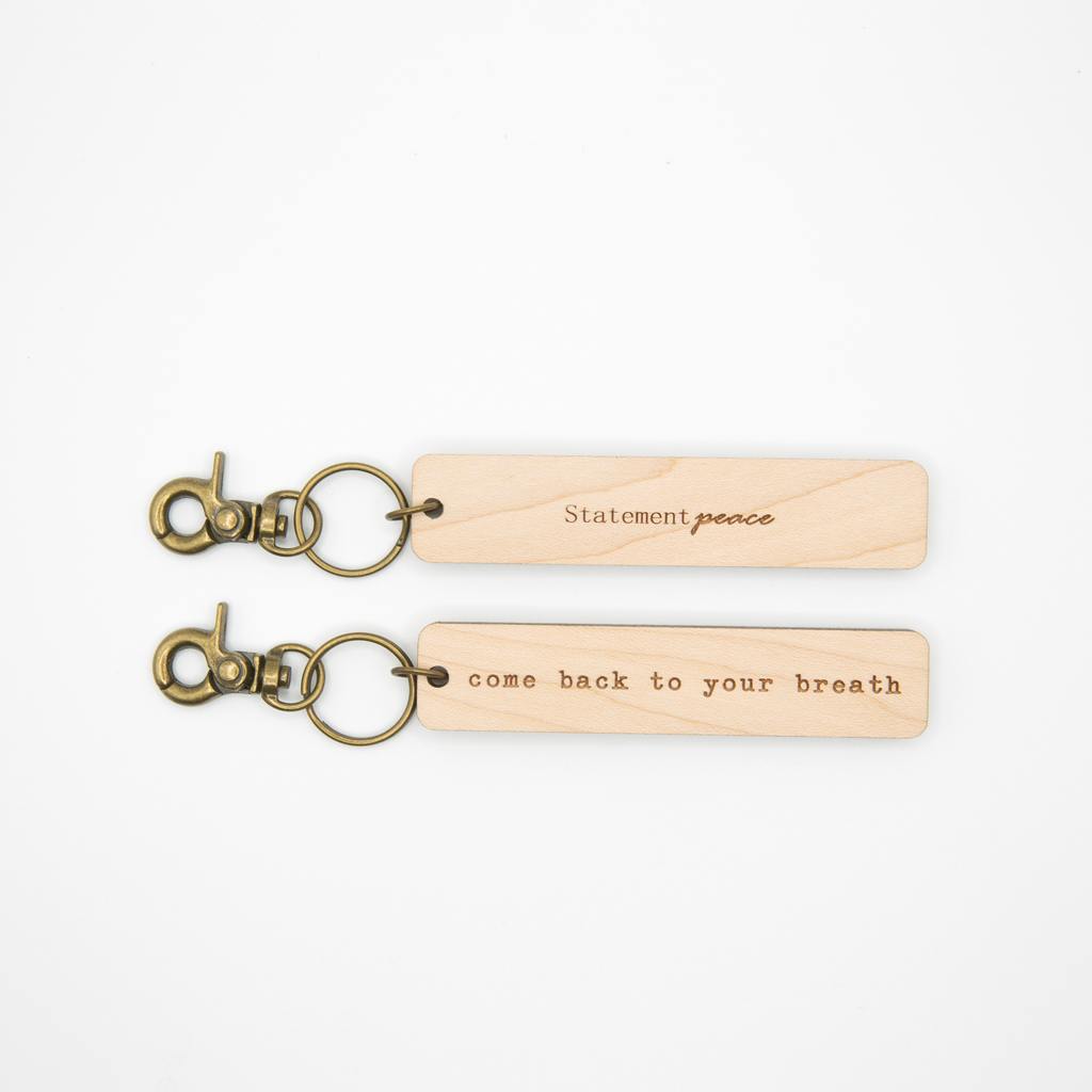 Chunky Wooden Keychain