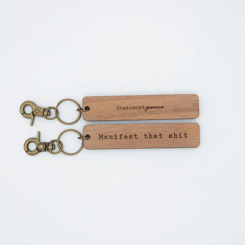 Chunky Wooden Keychain